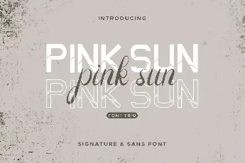 Pink Sun Demo font