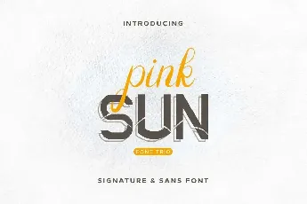 Pink Sun Demo font