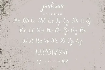 Pink Sun Demo font