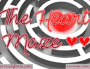 The Heart Maze Demo font