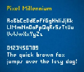 Pixel Millennium font