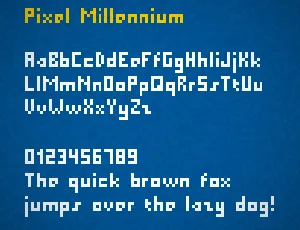 Pixel Millennium font