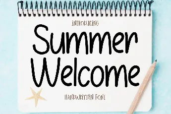 Summer Welcome font