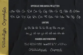 Pittsburght Signature font