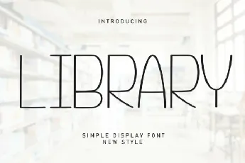 Library Display font