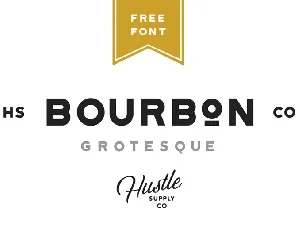 Bourbon Grotesque font