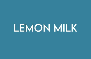 Lemon/Milk Family Free font