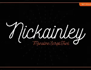 Nickainley Script Free font