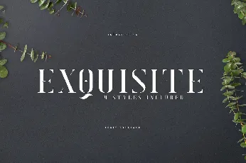 Exquisite font