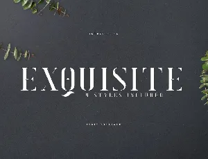 Exquisite font