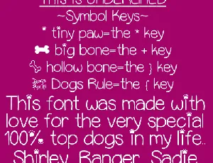 Puppy Bellies font