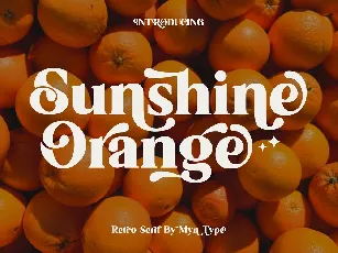 Sunshine Orange font