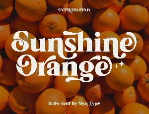 Sunshine Orange font