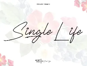 Single Life font