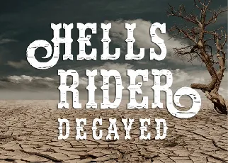 Hells Rider Decay font