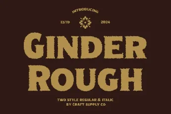 Ginder Rough font