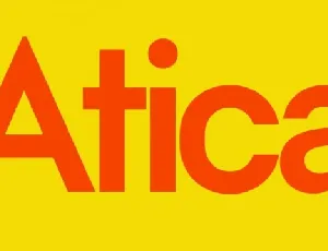 Atica Family font