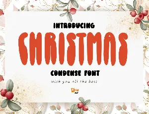 Christmas Condense - Personal U font