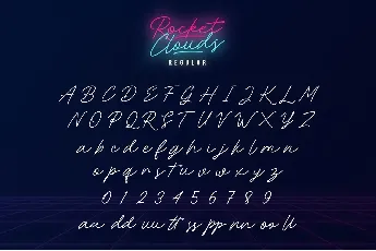 Rocket Clouds Free font