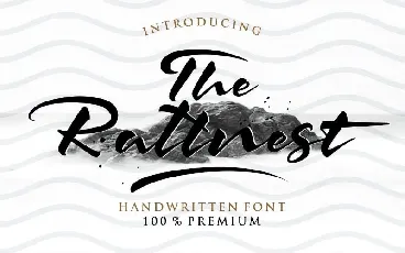 The Rattnest Brush font