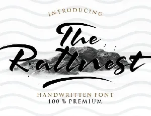 The Rattnest Brush font