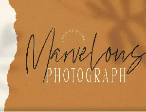 Marvelous Photograph Script font