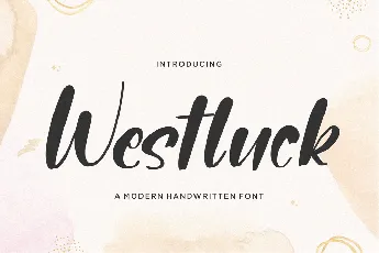 Westluck font