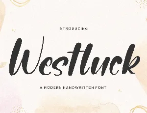 Westluck font