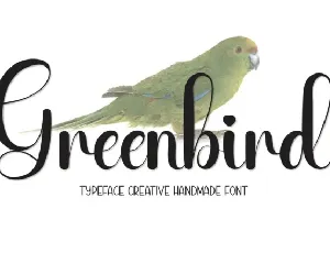 Greenbird Script font