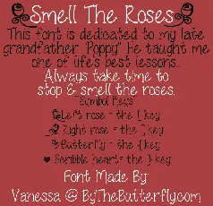 Smell The Roses font