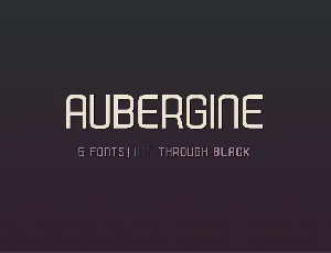 Aubergine font