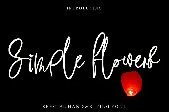 Simple Flowers font