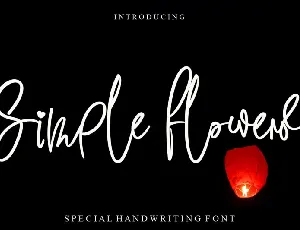 Simple Flowers font