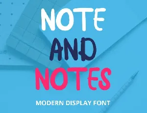 Note and Notes Display font