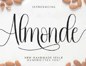 Almonde Script font