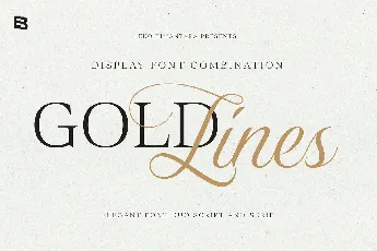 Gold Lines font