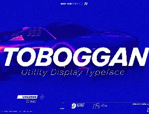 Toboggan font