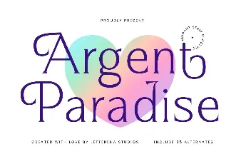 Argent Paradise DEMO font