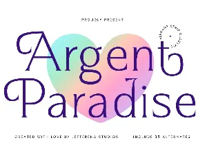 Argent Paradise DEMO font