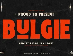 Bulgie font