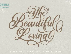 Lovina Calligraphy font