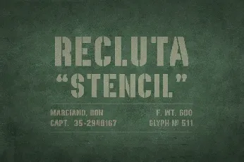 Recluta font