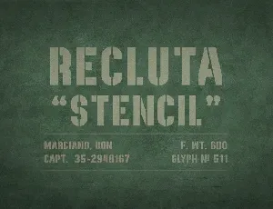 Recluta font