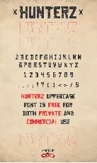 Hunterz font