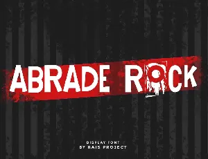 Abrade Rock Demo font