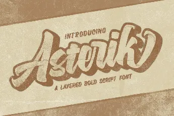 Asterik font