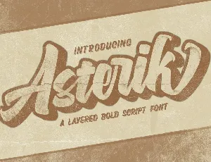 Asterik font