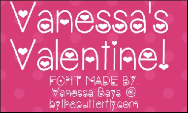 Vanessas Valentine font