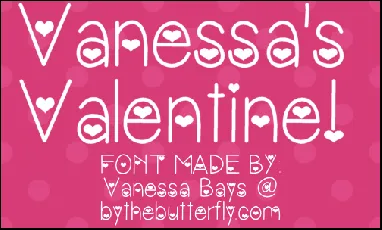 Vanessas Valentine font