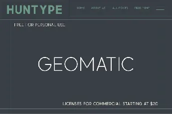 Geomatic font